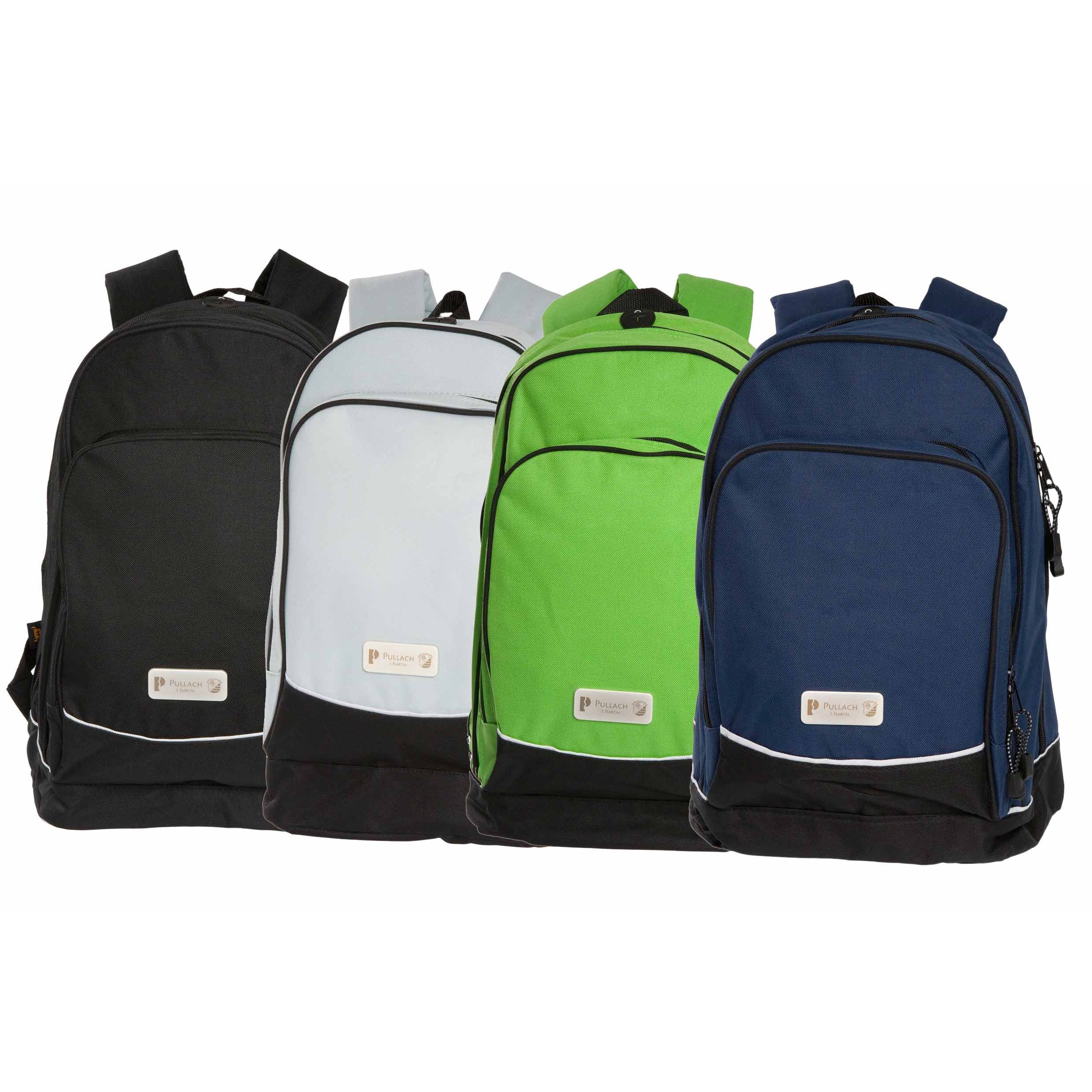 Rucksack Daypack City mit gelasertem Metallemblem für die Gemeinde Pullach bei München