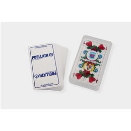 Schafkopf-/Tarotkarten rückseitig bedruckt mit Firmenlogo für Poellath
