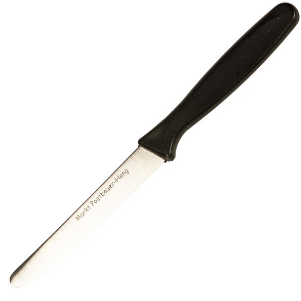 Werbe-Brotzeitmesser, individuell bedruckbar aus hochwertigem Edelstahl