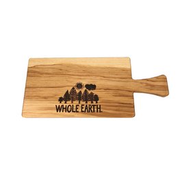 Logo-Schneidebrett aus Kernesche mit Logoeinbrand