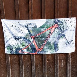 Schnelltrocknendes Handtuch/ Badetuch: vollflächig bedruckbarer Werbeartikel