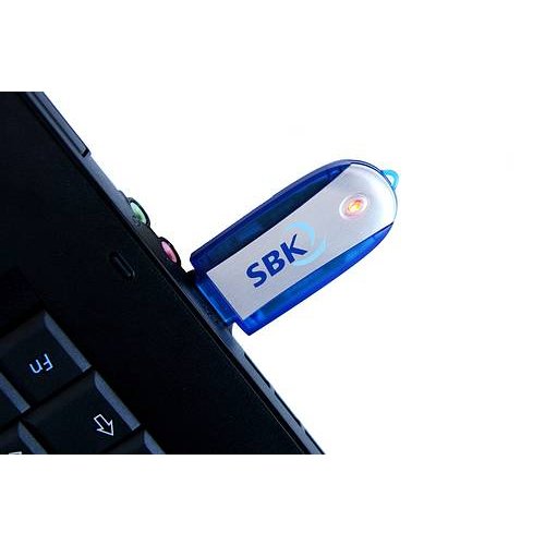 Siemens Betriebskrankenkasse SBK Werbemittel hochwertiger USB Stick bedruckt