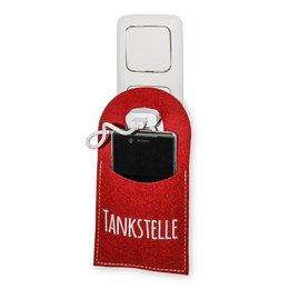 Bedruckte Smartphone-Ladestation aus Wollfilz 