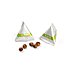 bedruckter Flow-Pack Snack Tetraeder mit Bretzel-Gebäck gefüllt