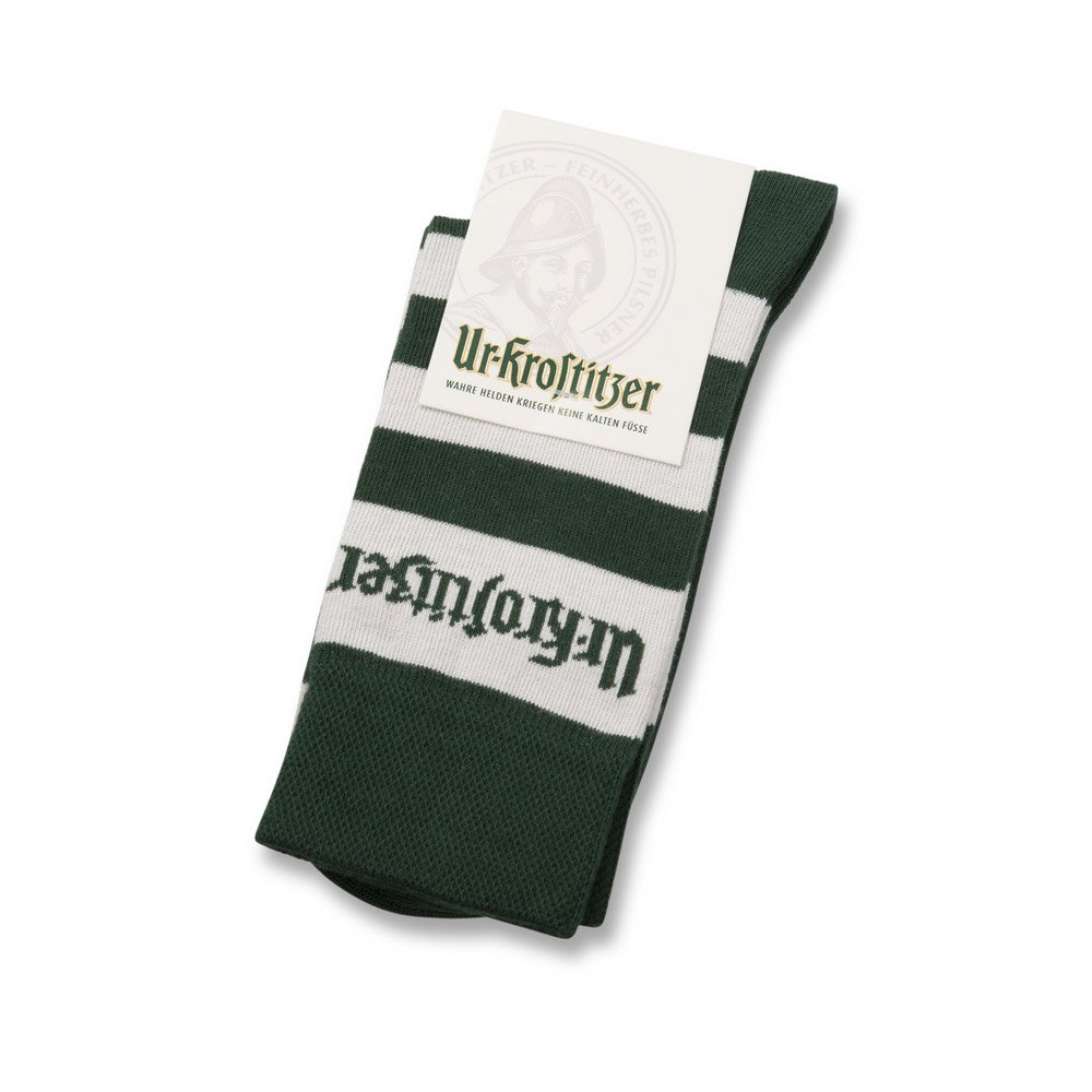 Socken, gewebt aus Bio Baumwolle nach Öko Tex, gestreift, für Ur Krostitzer von Radeberger