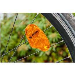 Speichenreflektoren fürs Fahrrad mit Firmenlogo bedruckt