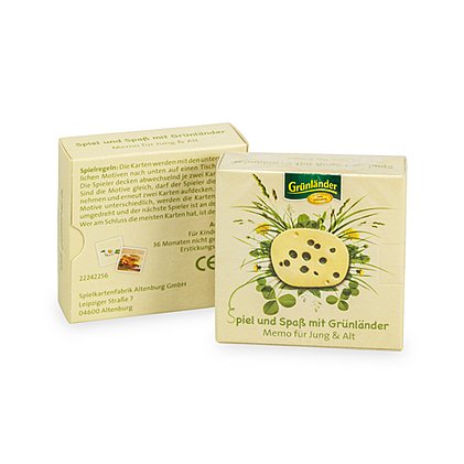 Viel Platz für Werbung auf allen Seiten der Einfachfaltschachtel aus stabilem Karton