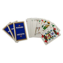 Spielkarten Schafkopf und Tarock mit Werbedruck