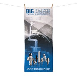 Sporthandtuch aus Microfaser, vollflächig in gestochen scharfem individuellen HD-Werbe-Druck bedruckt