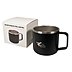 Stainless Steel Camping Tasse in Schwarz mit Verpackung 