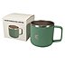 Stainless Steel Camping Tasse in Grün mit Verpackung 