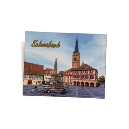 Streuartikel Urlaub und Tourismus: Bedruckter Folienmagnet für die Stadt Schwabach