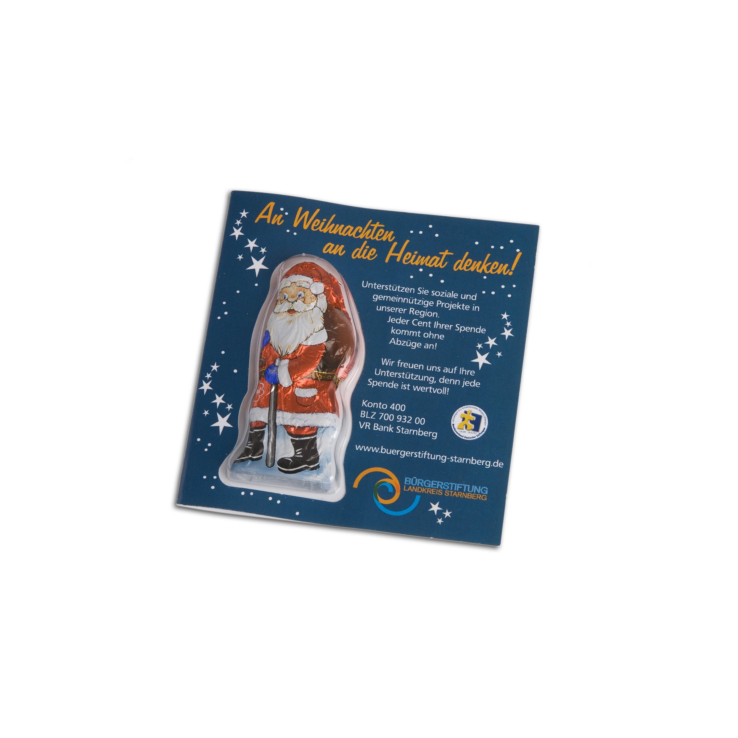 100g Weihnachtsschokolade Mit Ihren Namen