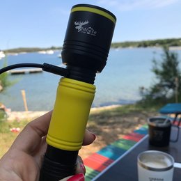 Taschenlampe gelb-schwarz