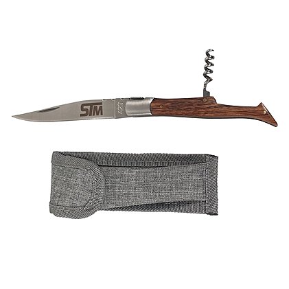 Werbe-Taschenmesser Terrior logo-graviert und ausklappbarem Korkenzieher