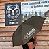 Werbe-Taschenschirm, Holzgriff mit  Logo-Druck 