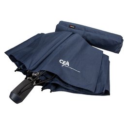 Werbe-Taschenschirm Knirps medium, marineblau, mit Logodruck