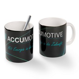 Hochwertige bedruckte Werbe-Kaffee-Tassen vollflächig  individuell bedruckt im Digitaldruck HD-Qaulität