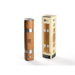 Tischkultur: bedruckte Salz- und Pfeffermühle „Duomill“ mit Logo-Laserung für die IG Metall