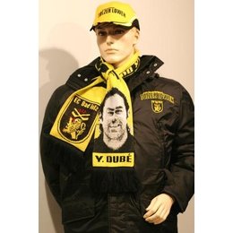 Tölzer Löwen Fanartikel Eishockey-Fan-Schal mit Spielerporträt Yanick Dube und Viona Harrer