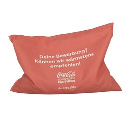 Traubenkernkissen als Werbeartikel für Recruiting und Personalsuche, vollflächig bedruckbar