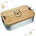 XL Lunchbox mit Brandstempel als Werbeanbringung auf dem Deckel