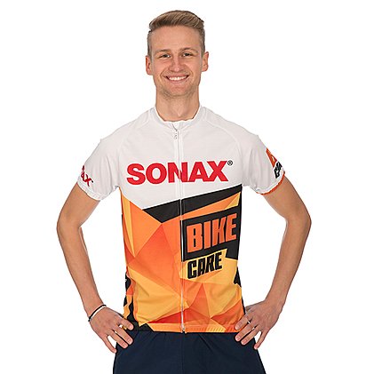 Praktisches Werbe-Radtrikot, vollflächig individuell bedruckbar von Lerche Sportswear