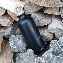 Outdoor-Trinkflasche, recyceltem Aluminium individuell lasergraviert