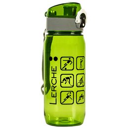 super stabile Logo-Wasser-Trinkflasche aus Tritan in grün für Sport und Freizeit