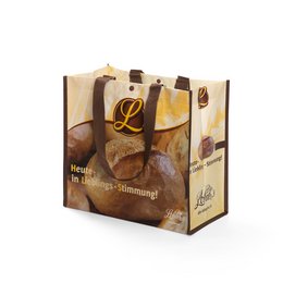 Individuell nach Ihren Wünschen bedruckte PP-Woven-Einkaufstasche für Bäckerei