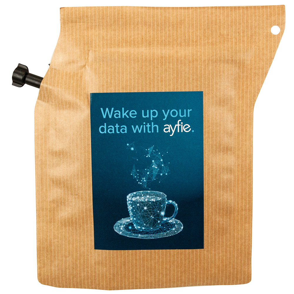 Umweltfreundlicher Bio Fairtrade KaffeeBrewer mit persönlichem Logo