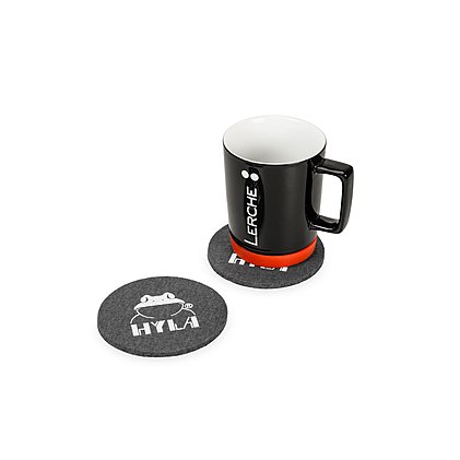 bedruckter Werbe-Filz-Coaster Untersetzer aus Wollfilz