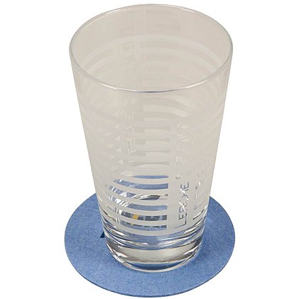 Werbemittel Untersetzer in rund oder eckig aus Filz mit Logo bedruckt und wirbt für Ihren Namen