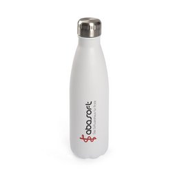 Individuell bedruckte, doppelwandige Premium Thermos-Trinkflasche aus Metall
