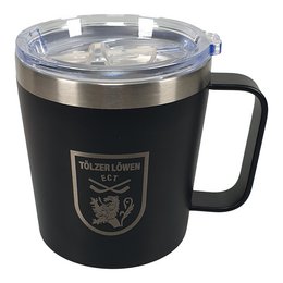 Doppelwandiger Edelstahl Becher CAMPER mit Logo-Lasergravur