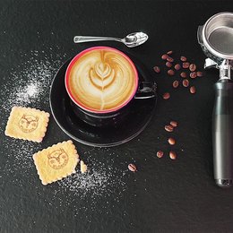 Vanille-Butterkeks mit brauner Lebensmittelfarbe individuell bedruckt