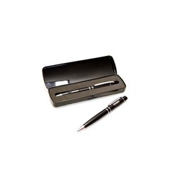 Geschenkset für Kunden Vip Metall-Drehkugelschreiber mit logo-Lasergravur 