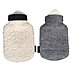 Werbe-Wärmeflasche vorne flauschig weich hinten aus Filz