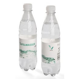 PET-Wasserflasche mit Smart Label