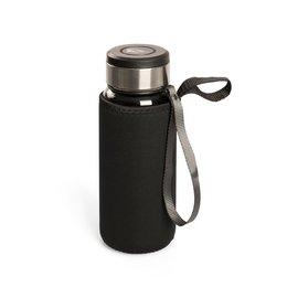 Werbe-Wasserflasche mit Logodruck am Verschluss