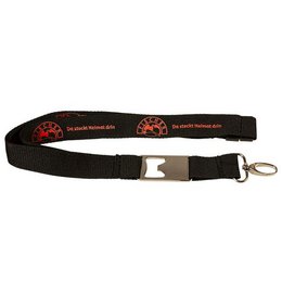 Werbe-Schlüsselband mit Flaschenöffner