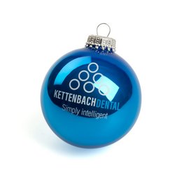 Weihnachtsbaumkugel in Deinen Firmenfarben und Deinem Logo bedruckt