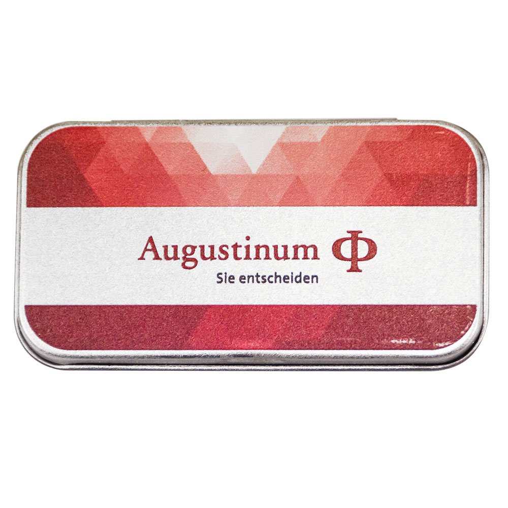 Weissblechdose Pfefferminzpastillen für Augustinum