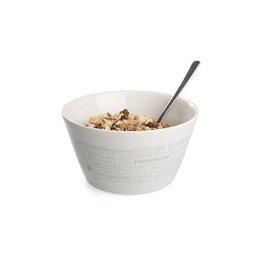 Müslischale aus Porzellan inklusive Trasnfervolldekor