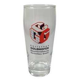 Werbe-Bierglas Willibecher 0,5l mit 2-farbigen Druck