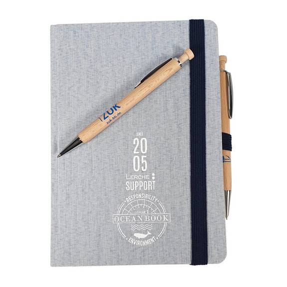 Werbe-Holz-Druckkugelschreiber mit Metallclip und Metallspitze