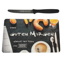 Werbe-Resopalbrettchen mit individuellem Werbedruck