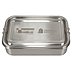 Nachhaltige Werbe-Lunchbox aus Edelstahl mit Lasergravur.