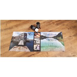 Individuell bedruckbares Werbe-Sporthandtuch