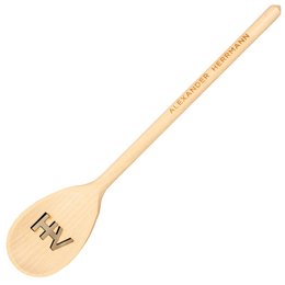 einzigartiger Werbe-Kochlöffel aus Buchenholz mit Logo-Lasercut als originelles Werbegeschenk